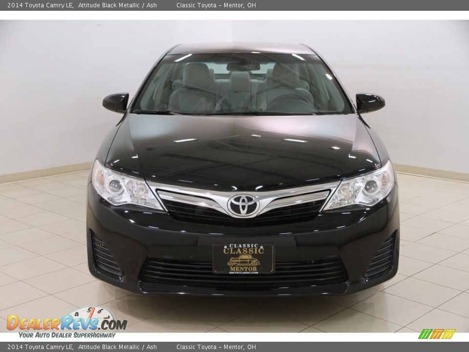 2014 Toyota Camry LE Attitude Black Metallic / Ash Photo #2