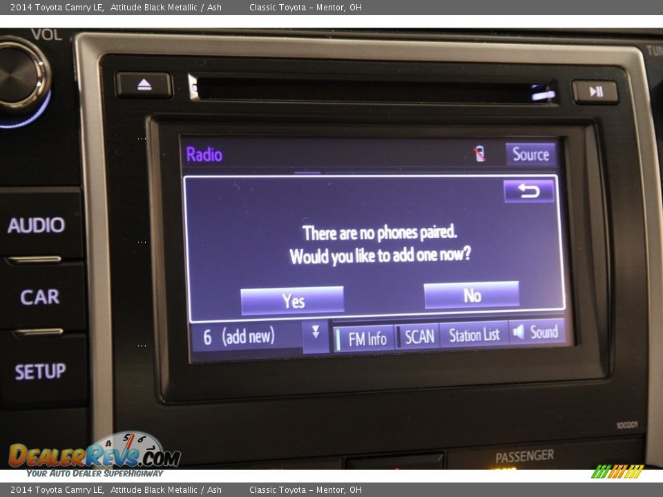 2014 Toyota Camry LE Attitude Black Metallic / Ash Photo #10