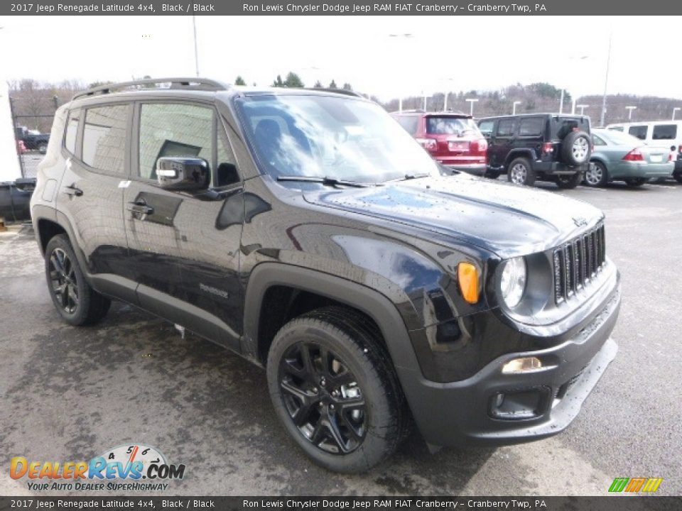 2017 Jeep Renegade Latitude 4x4 Black / Black Photo #10