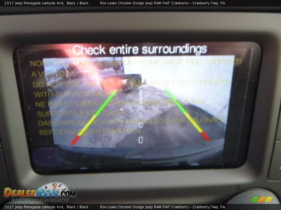 2017 Jeep Renegade Latitude 4x4 Black / Black Photo #17