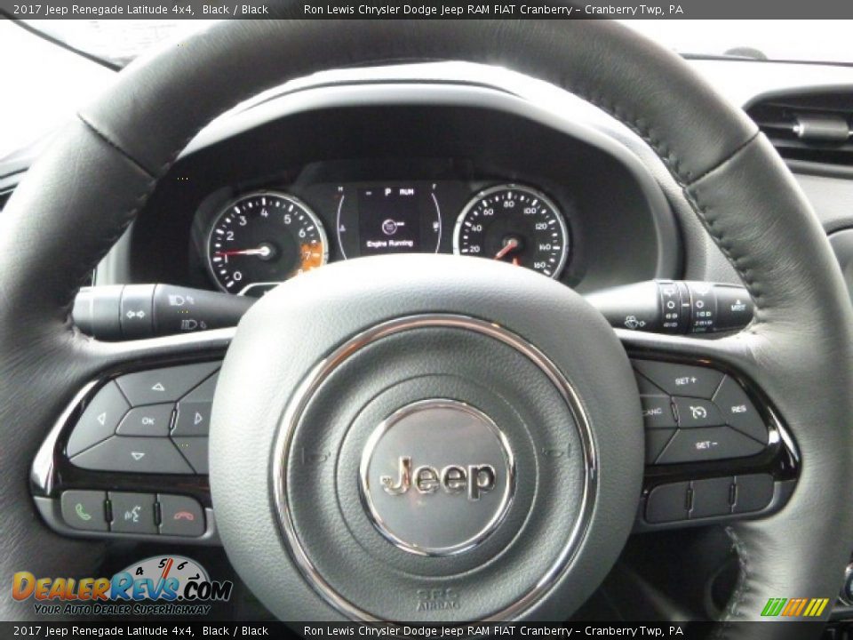 2017 Jeep Renegade Latitude 4x4 Black / Black Photo #18