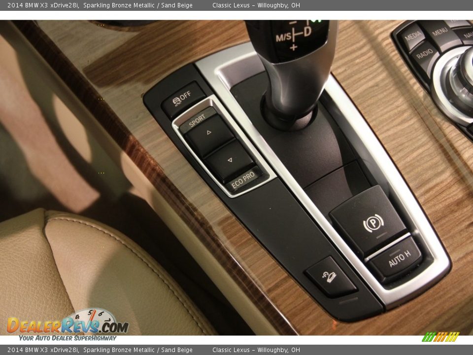2014 BMW X3 xDrive28i Sparkling Bronze Metallic / Sand Beige Photo #14