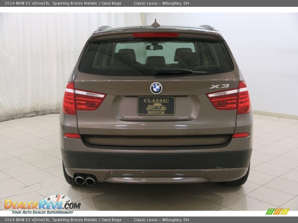 2014 BMW X3 xDrive28i Sparkling Bronze Metallic / Sand Beige Photo #20