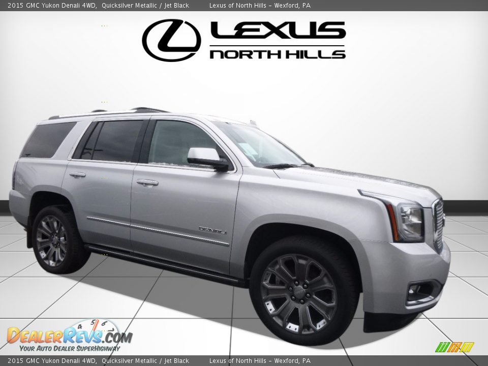 2015 GMC Yukon Denali 4WD Quicksilver Metallic / Jet Black Photo #1