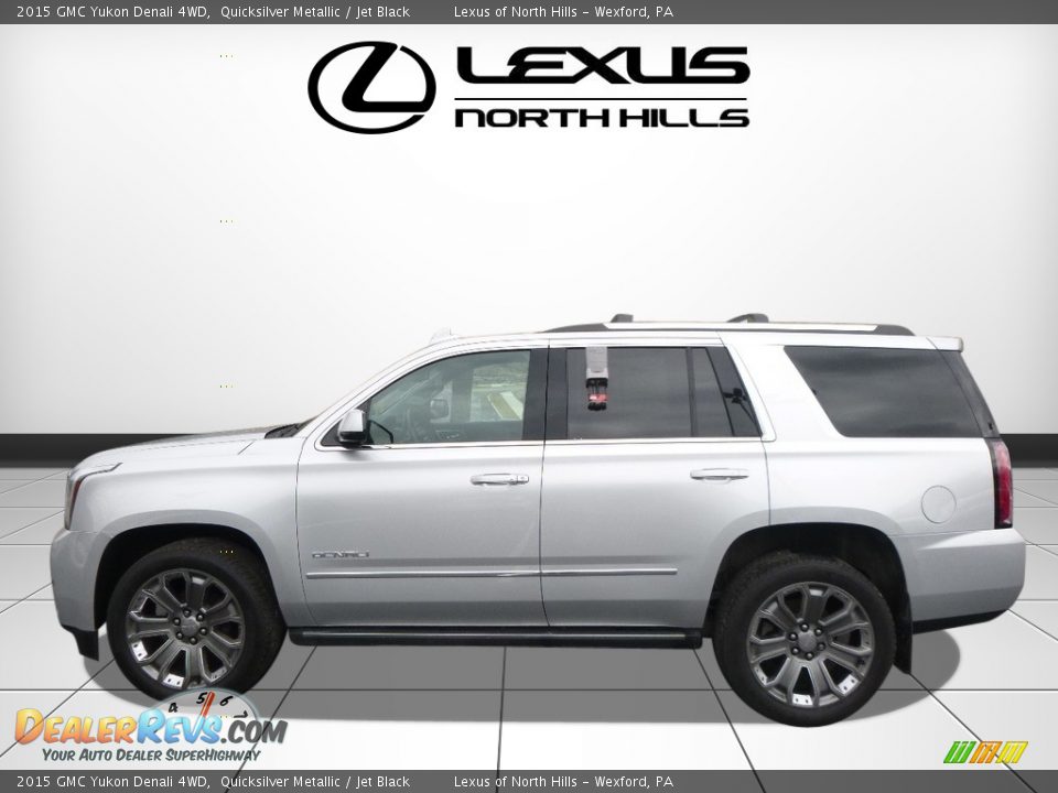 2015 GMC Yukon Denali 4WD Quicksilver Metallic / Jet Black Photo #3