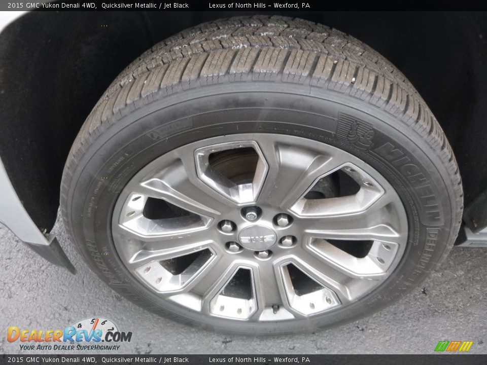 2015 GMC Yukon Denali 4WD Quicksilver Metallic / Jet Black Photo #5