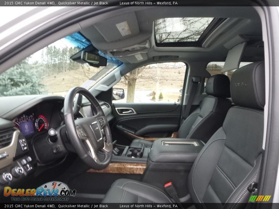 2015 GMC Yukon Denali 4WD Quicksilver Metallic / Jet Black Photo #8