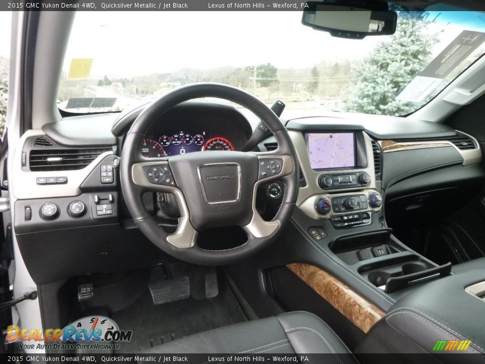 2015 GMC Yukon Denali 4WD Quicksilver Metallic / Jet Black Photo #12