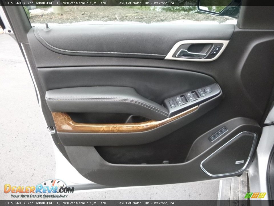 2015 GMC Yukon Denali 4WD Quicksilver Metallic / Jet Black Photo #13