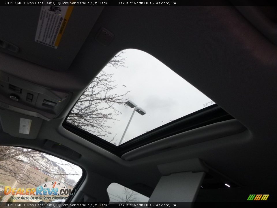 2015 GMC Yukon Denali 4WD Quicksilver Metallic / Jet Black Photo #14