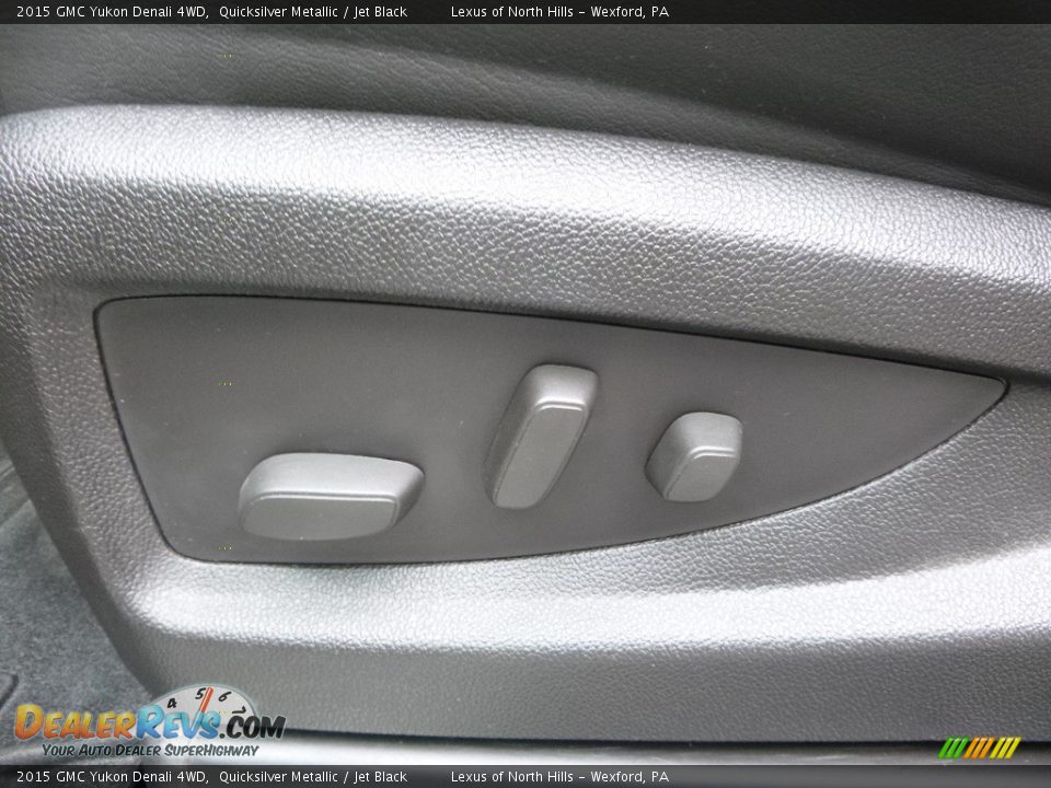 2015 GMC Yukon Denali 4WD Quicksilver Metallic / Jet Black Photo #15
