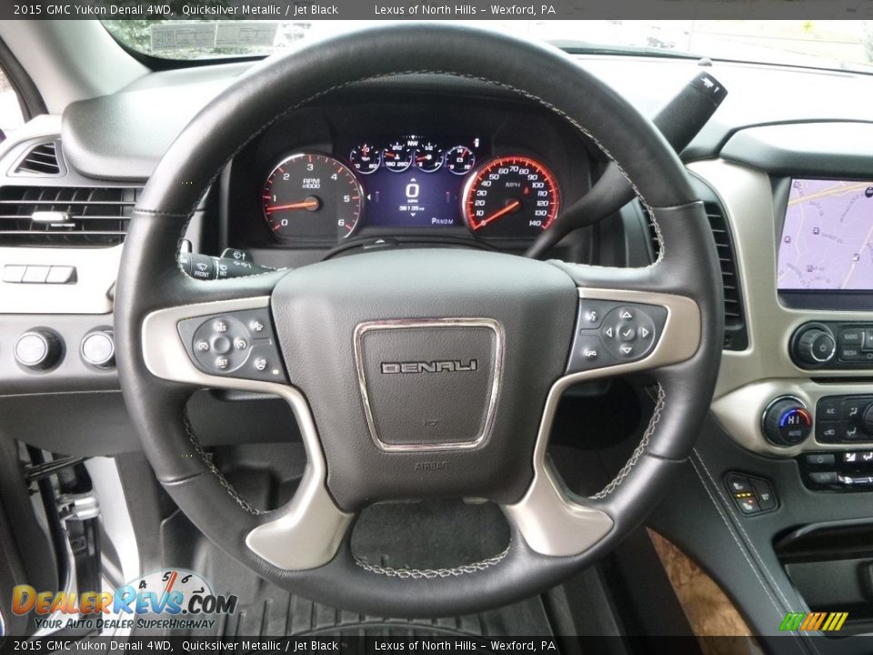 2015 GMC Yukon Denali 4WD Quicksilver Metallic / Jet Black Photo #18