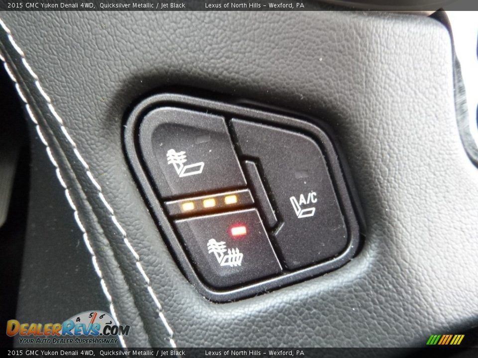 2015 GMC Yukon Denali 4WD Quicksilver Metallic / Jet Black Photo #19