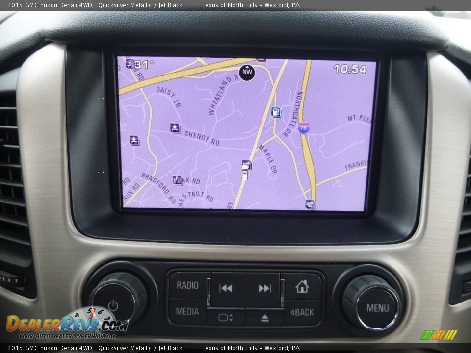 2015 GMC Yukon Denali 4WD Quicksilver Metallic / Jet Black Photo #21