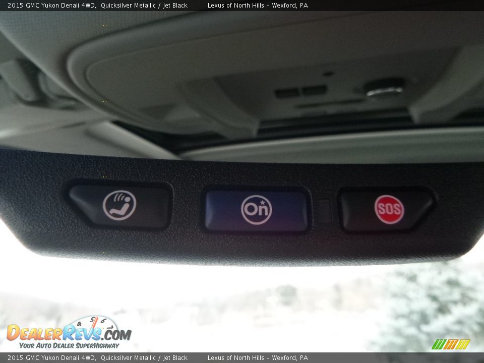 2015 GMC Yukon Denali 4WD Quicksilver Metallic / Jet Black Photo #23
