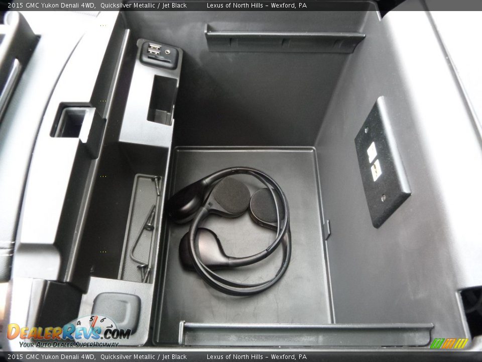 2015 GMC Yukon Denali 4WD Quicksilver Metallic / Jet Black Photo #24