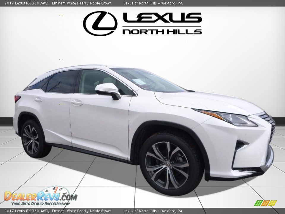 2017 Lexus RX 350 AWD Eminent White Pearl / Noble Brown Photo #1