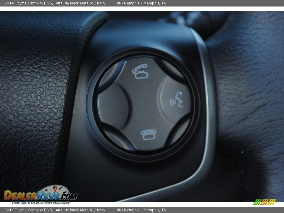 2014 Toyota Camry XLE V6 Attitude Black Metallic / Ivory Photo #15