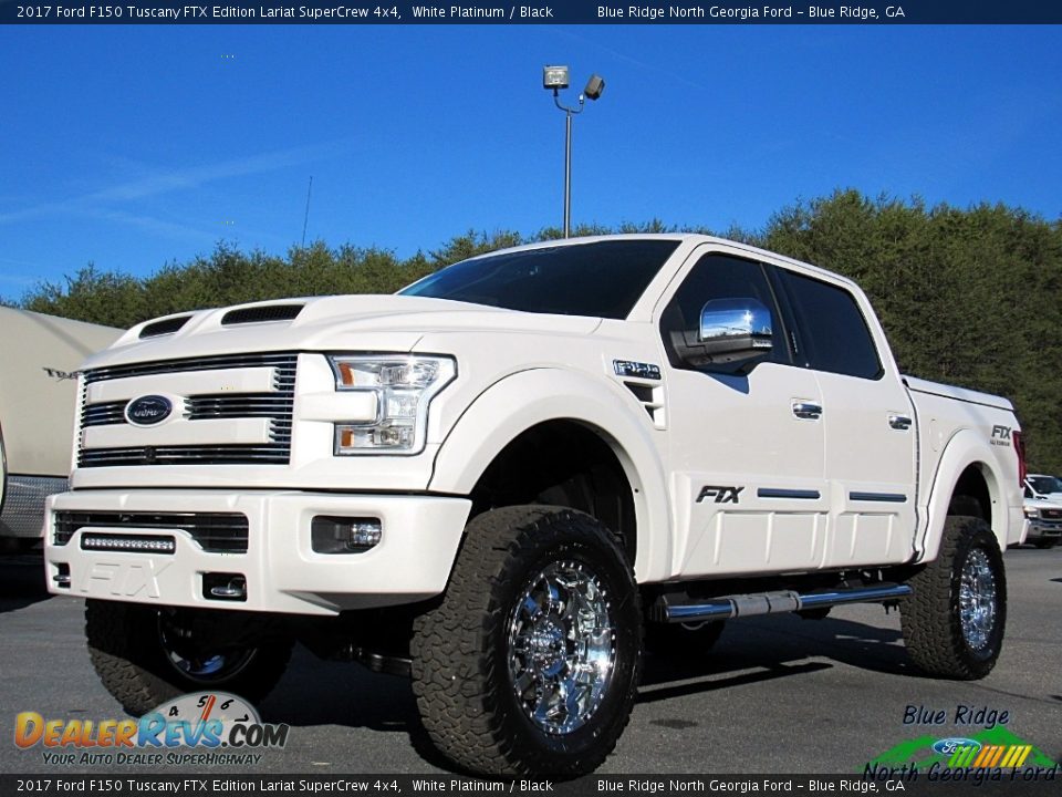 2017 Ford F150 Tuscany FTX Edition Lariat SuperCrew 4x4 White Platinum / Black Photo #1