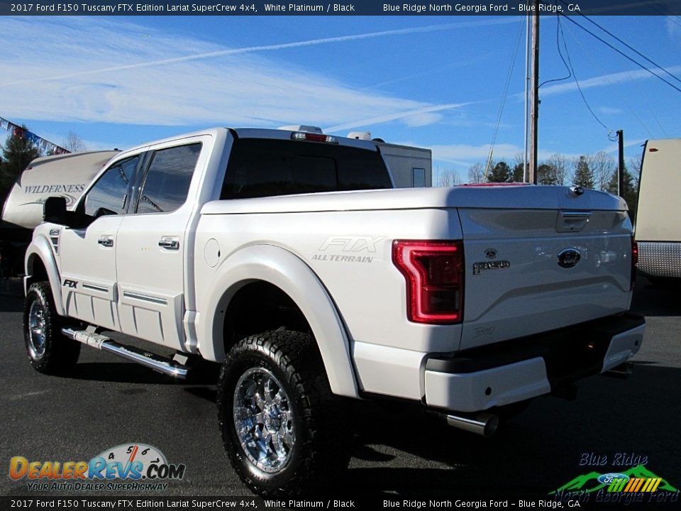 2017 Ford F150 Tuscany FTX Edition Lariat SuperCrew 4x4 White Platinum / Black Photo #3