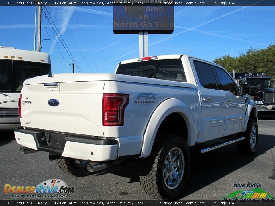 2017 Ford F150 Tuscany FTX Edition Lariat SuperCrew 4x4 White Platinum / Black Photo #5