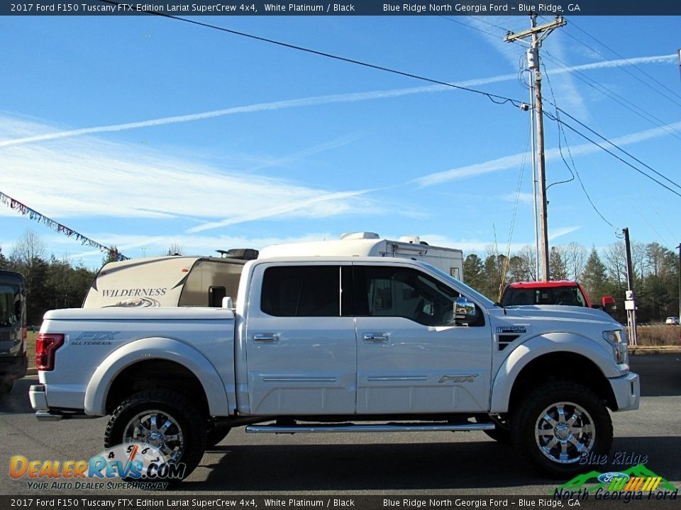 2017 Ford F150 Tuscany FTX Edition Lariat SuperCrew 4x4 White Platinum / Black Photo #6
