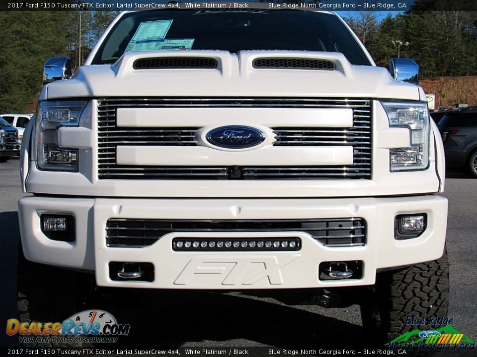 2017 Ford F150 Tuscany FTX Edition Lariat SuperCrew 4x4 White Platinum / Black Photo #8