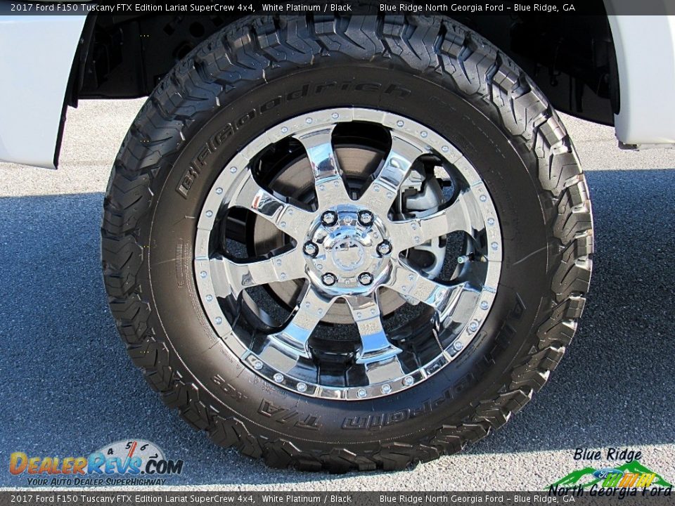 2017 Ford F150 Tuscany FTX Edition Lariat SuperCrew 4x4 White Platinum / Black Photo #9