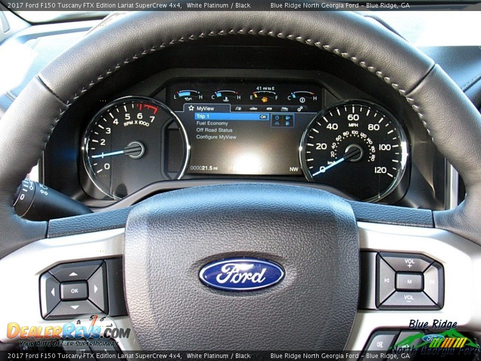 2017 Ford F150 Tuscany FTX Edition Lariat SuperCrew 4x4 White Platinum / Black Photo #18