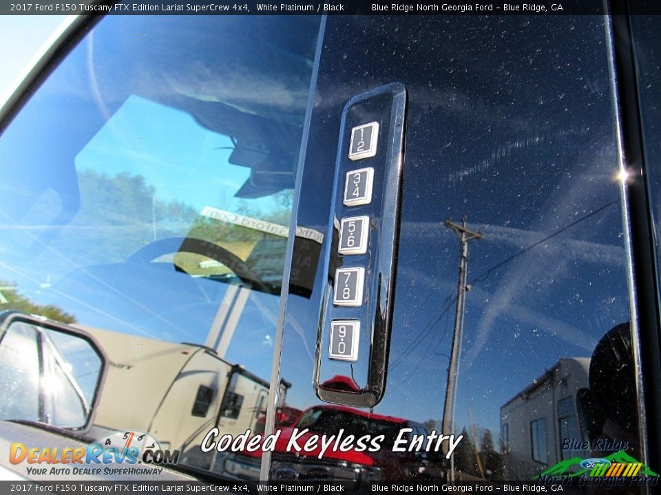 2017 Ford F150 Tuscany FTX Edition Lariat SuperCrew 4x4 White Platinum / Black Photo #26