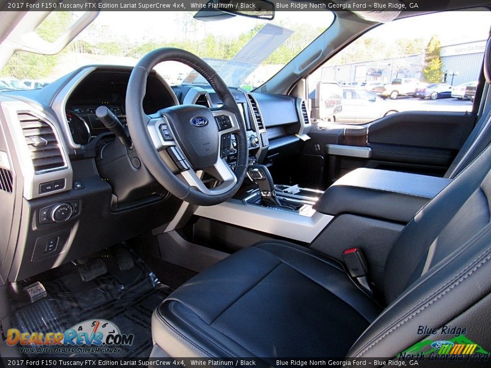 2017 Ford F150 Tuscany FTX Edition Lariat SuperCrew 4x4 White Platinum / Black Photo #32