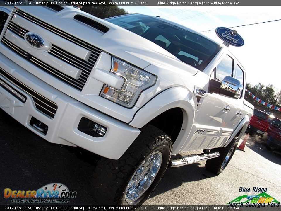 2017 Ford F150 Tuscany FTX Edition Lariat SuperCrew 4x4 White Platinum / Black Photo #36