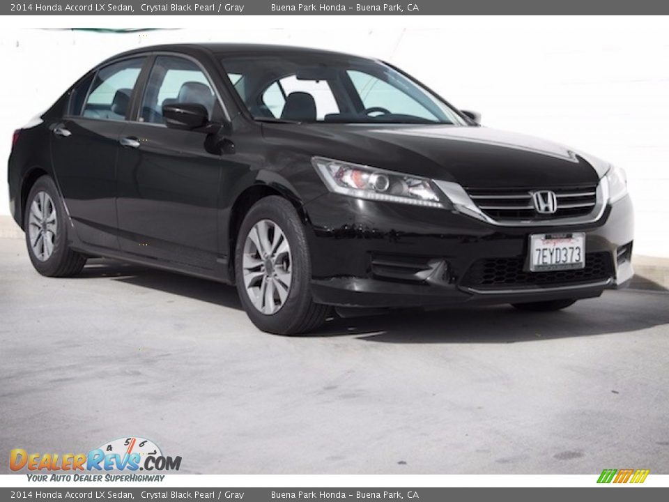 2014 Honda Accord LX Sedan Crystal Black Pearl / Gray Photo #1