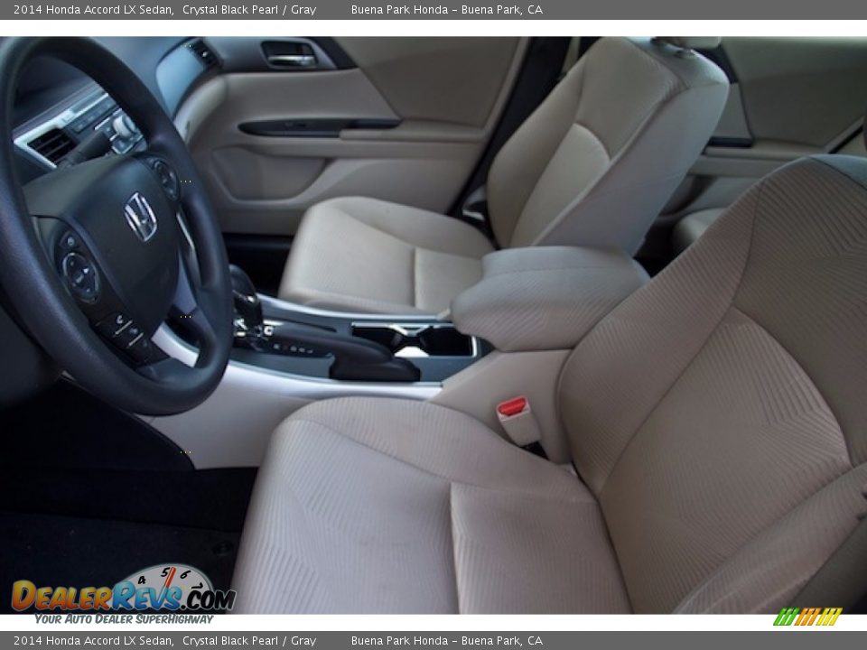 2014 Honda Accord LX Sedan Crystal Black Pearl / Gray Photo #3