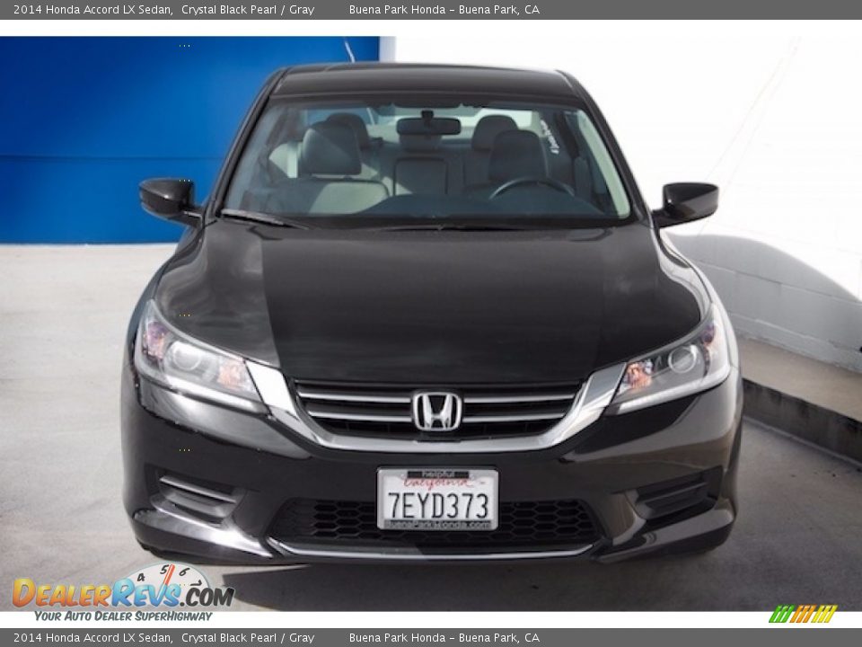 2014 Honda Accord LX Sedan Crystal Black Pearl / Gray Photo #7