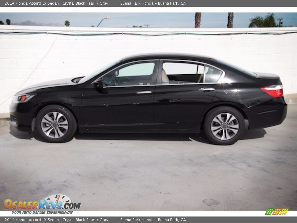 2014 Honda Accord LX Sedan Crystal Black Pearl / Gray Photo #10