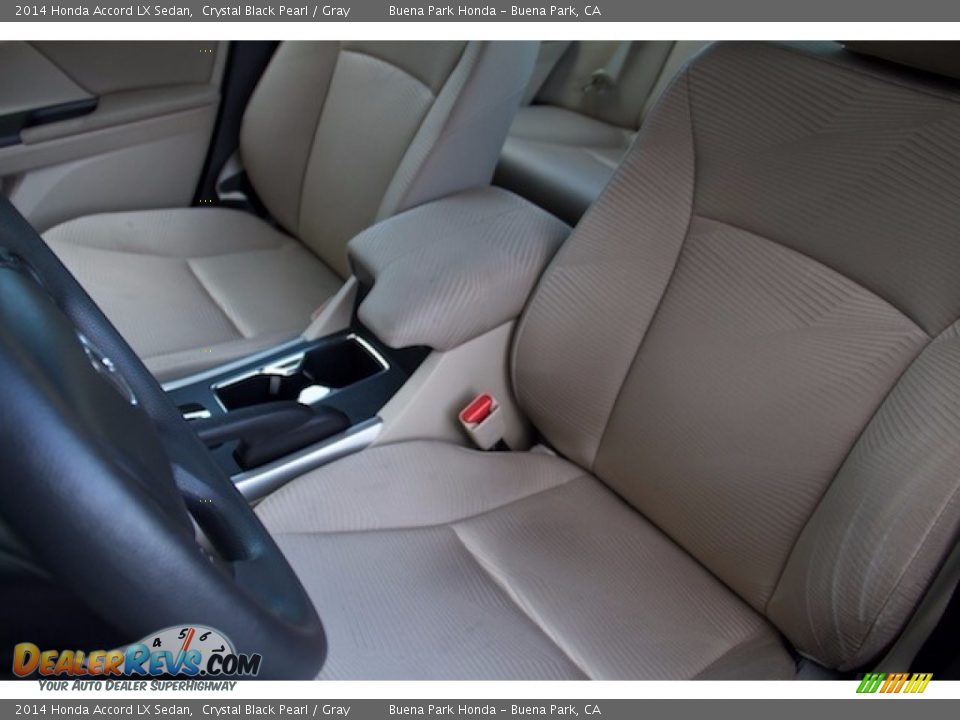 2014 Honda Accord LX Sedan Crystal Black Pearl / Gray Photo #12