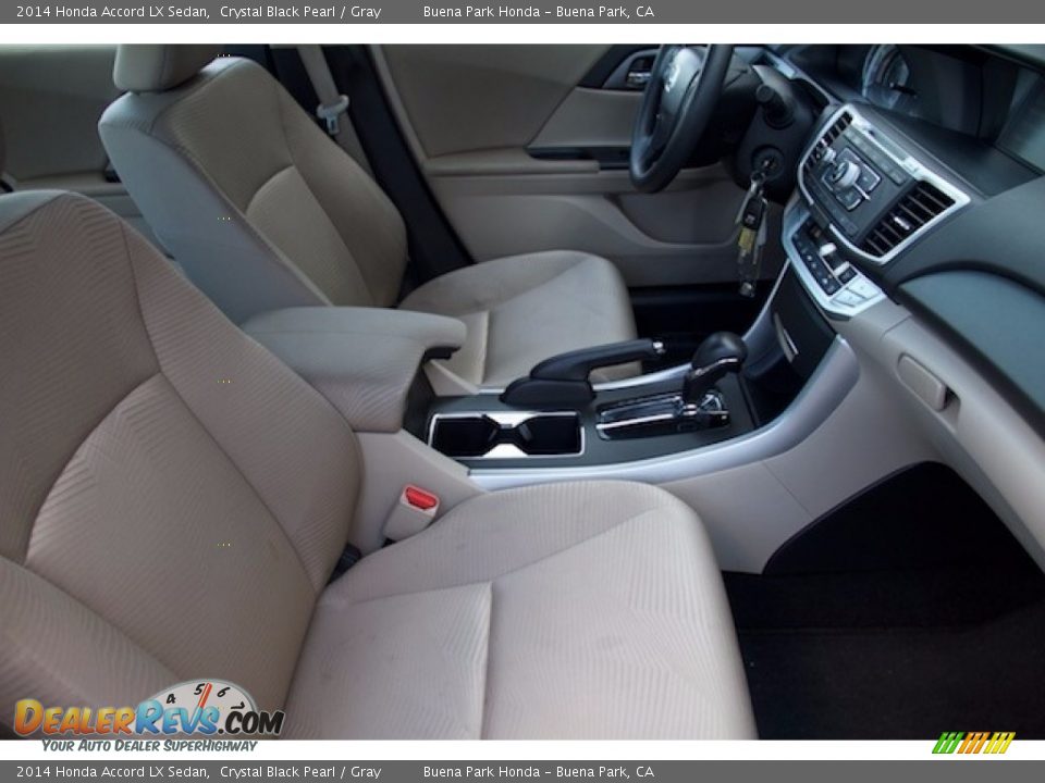 2014 Honda Accord LX Sedan Crystal Black Pearl / Gray Photo #16