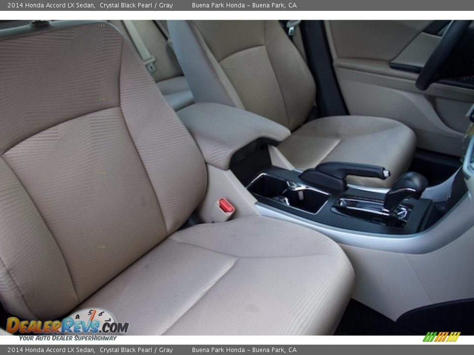 2014 Honda Accord LX Sedan Crystal Black Pearl / Gray Photo #17
