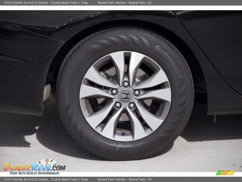 2014 Honda Accord LX Sedan Crystal Black Pearl / Gray Photo #26