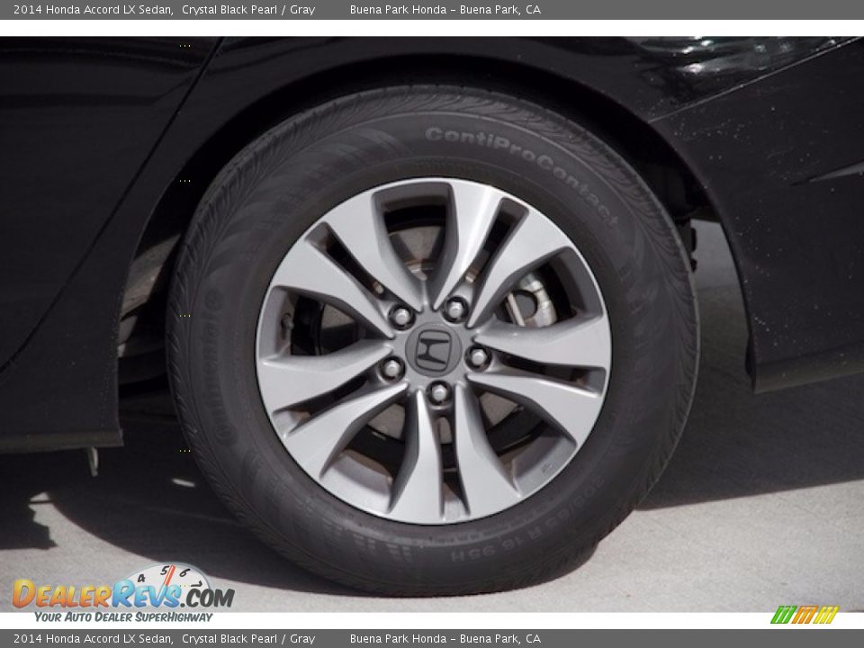2014 Honda Accord LX Sedan Crystal Black Pearl / Gray Photo #28