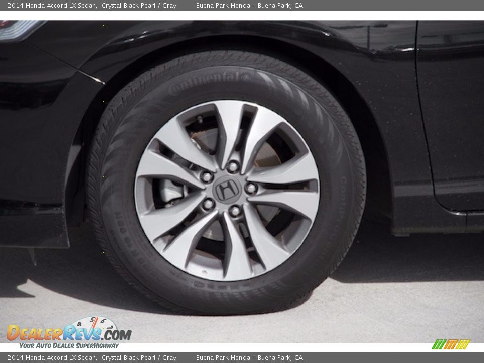 2014 Honda Accord LX Sedan Crystal Black Pearl / Gray Photo #29