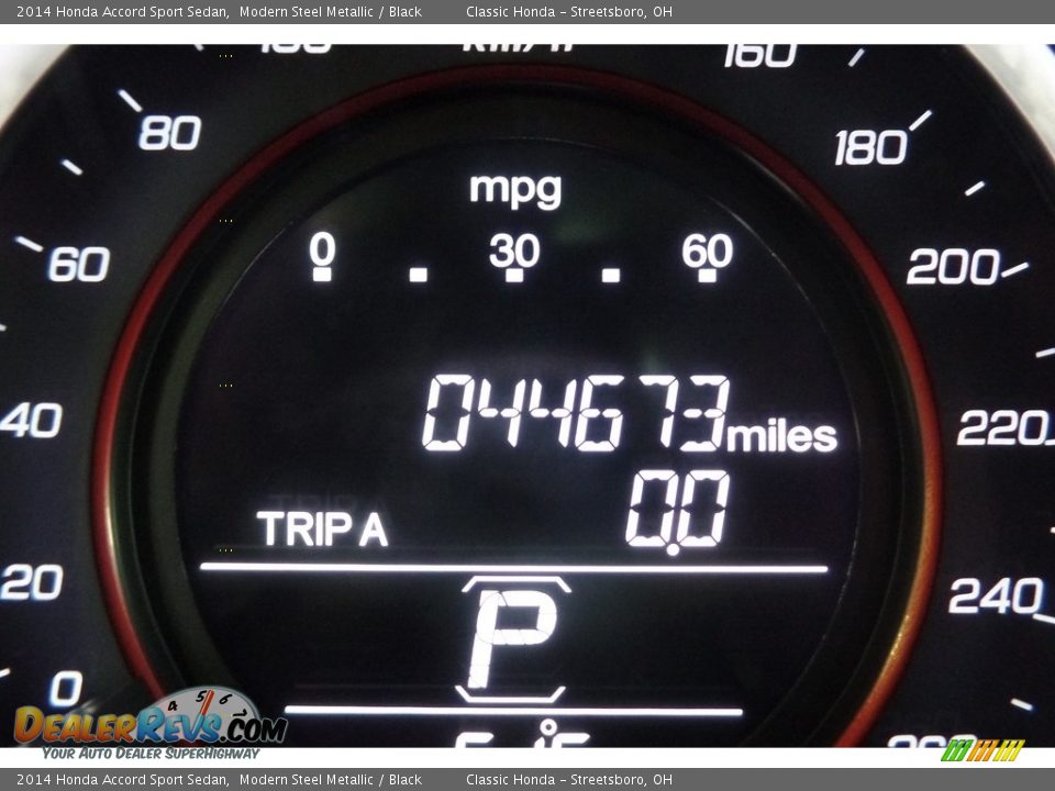 2014 Honda Accord Sport Sedan Modern Steel Metallic / Black Photo #24