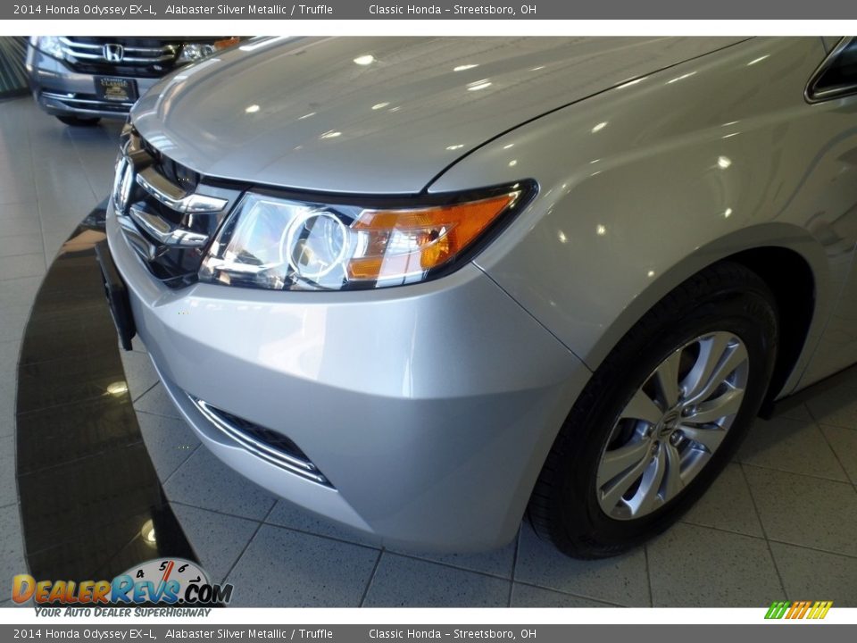 2014 Honda Odyssey EX-L Alabaster Silver Metallic / Truffle Photo #5