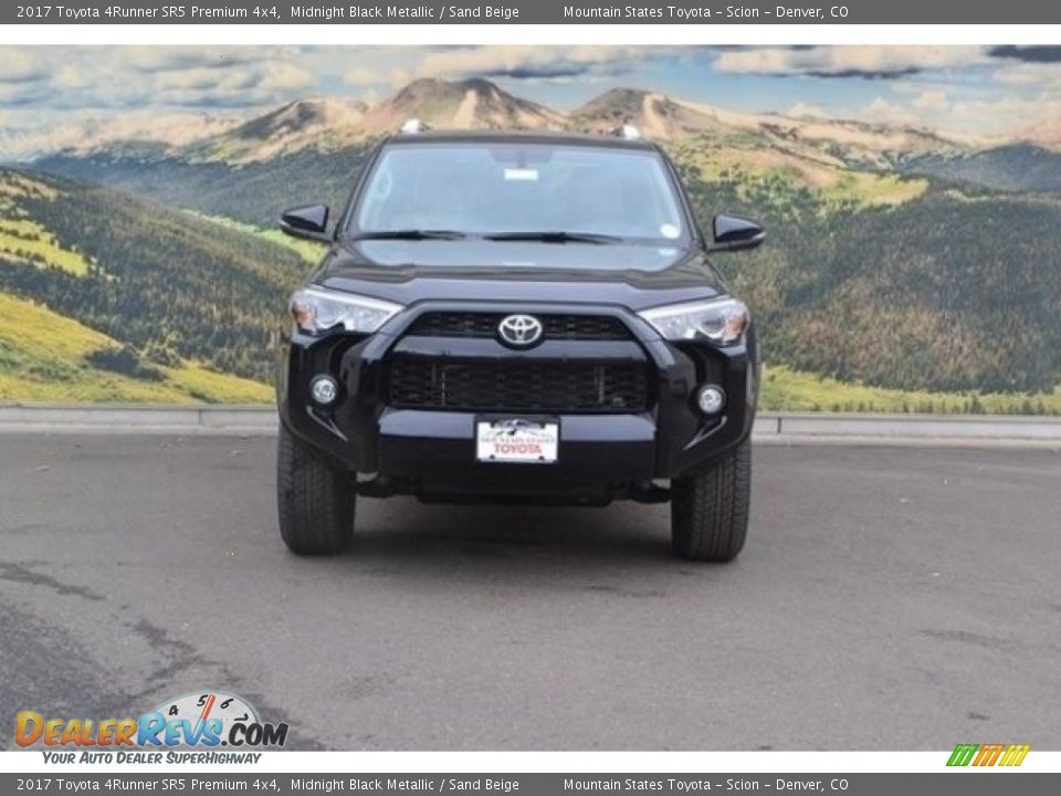 2017 Toyota 4Runner SR5 Premium 4x4 Midnight Black Metallic / Sand Beige Photo #2