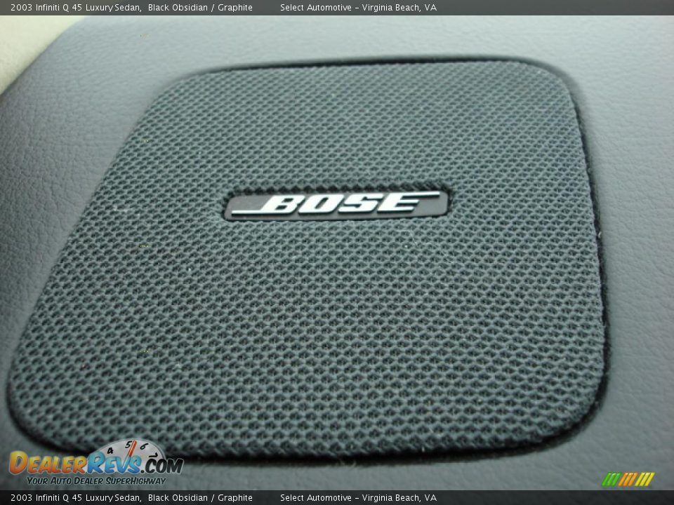 2003 Infiniti Q 45 Luxury Sedan Black Obsidian / Graphite Photo #15