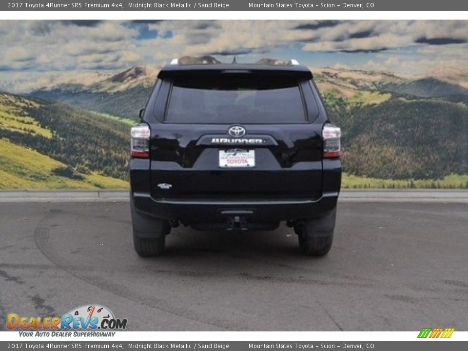 2017 Toyota 4Runner SR5 Premium 4x4 Midnight Black Metallic / Sand Beige Photo #4
