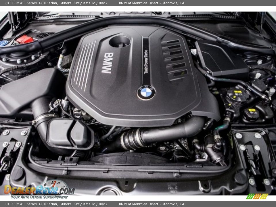 2017 BMW 3 Series 340i Sedan Mineral Grey Metallic / Black Photo #8