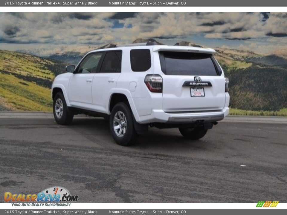 2016 Toyota 4Runner Trail 4x4 Super White / Black Photo #3