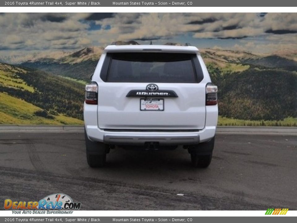 2016 Toyota 4Runner Trail 4x4 Super White / Black Photo #4